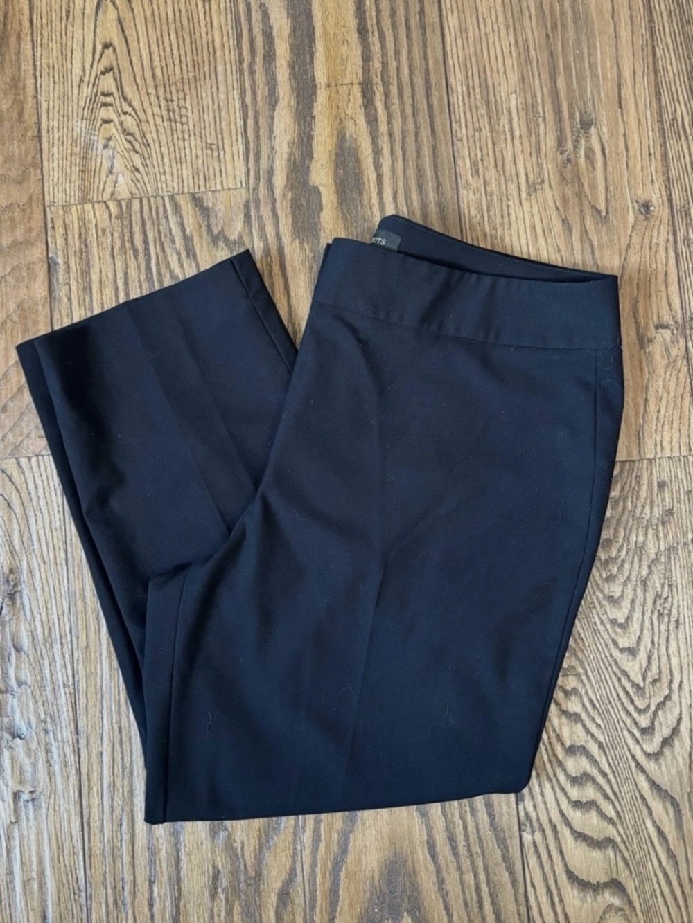 Talbots Heritage Dress Pants Black Straight Wide Leg High Rise - Picture 2 of 6